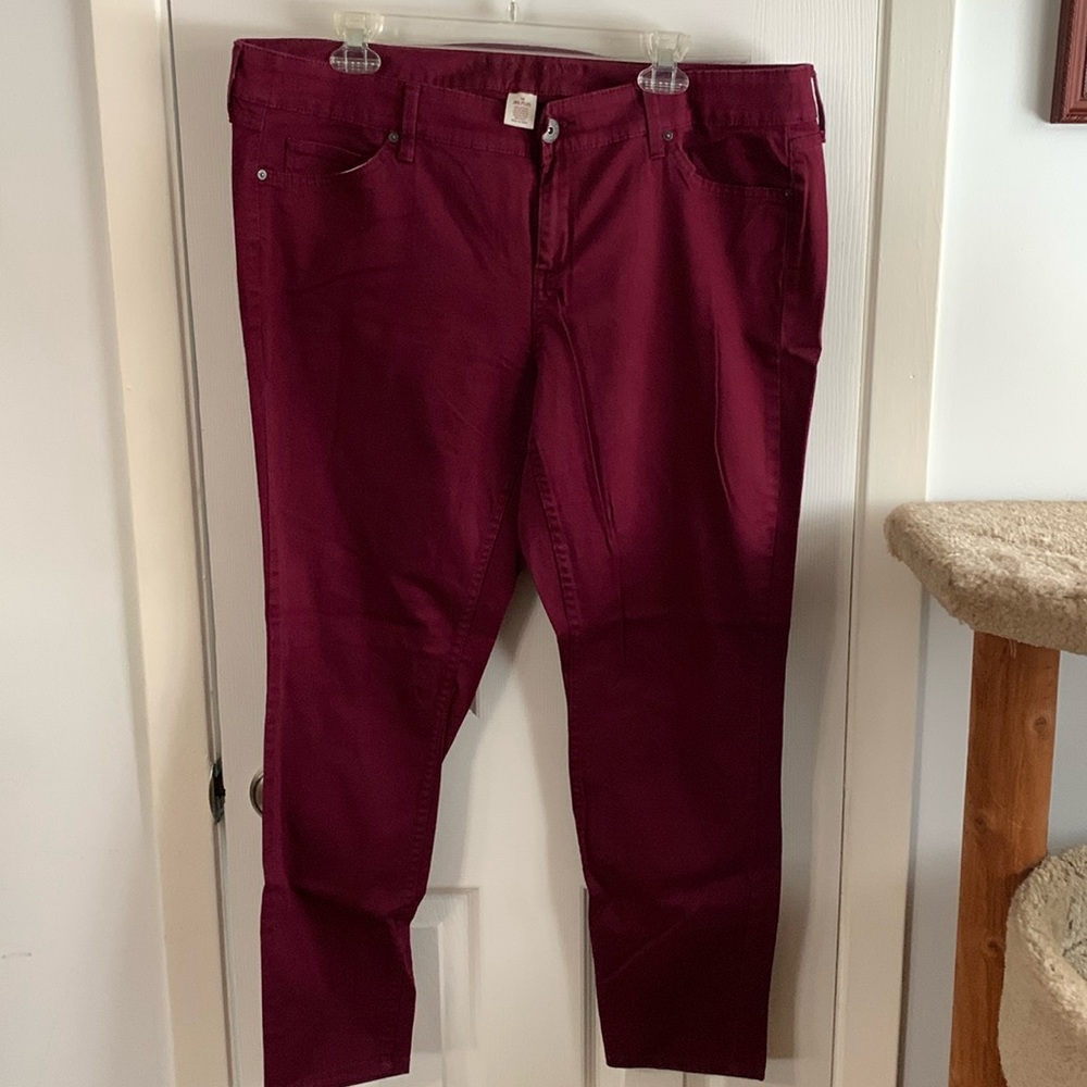 Arizona Jr Plus Maroon Skinny Jeans
